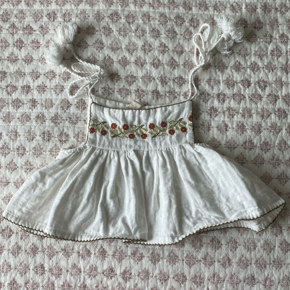 Liilu cropped embroidery top 2 years